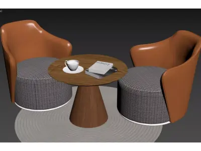 Modern light luxury furniture 3D model