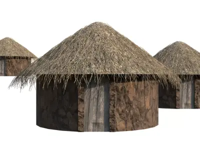 Thatch Hut 3D model