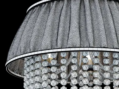 glass classic chandelier 3D model