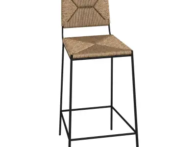 Campagne Counter Bar Height Stool by Design Freres 3D model