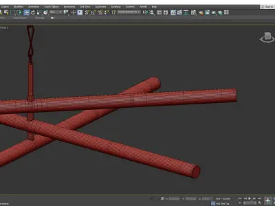 HUNTINGTON CHANDELIER Low-poly 3D model