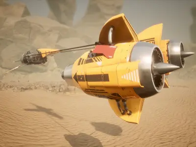 Pod Bug Low-poly 3D model