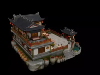 Ancient buildings 3D model