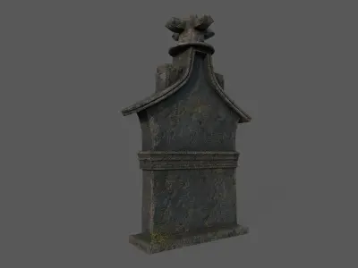 Tombstone Bloodborne Style  Low-poly 3D model