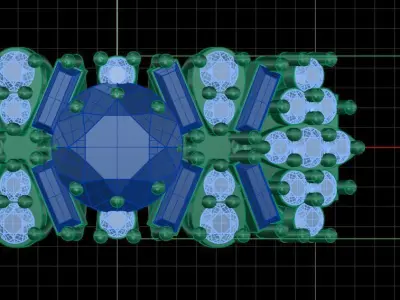 Jewelry ring 419 3D print model