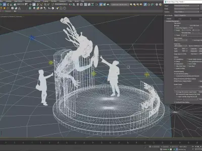 AI FUTURISTIC BOOTH 3D model