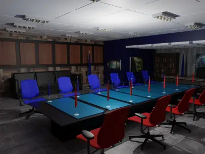 President Office Low-poly 3D model