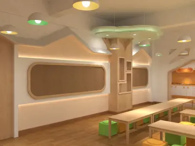 Kindergarten classroom 3D model