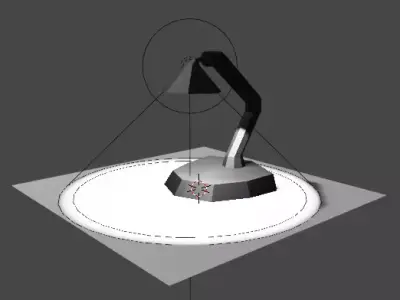 desk lamp 3D model 11
