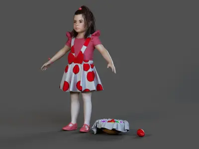  Hope Realistic Child Easter Themed Character 