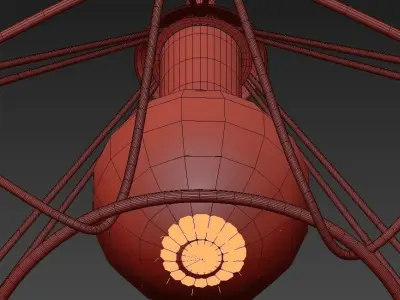 Corners and Bars Pendant 3D model