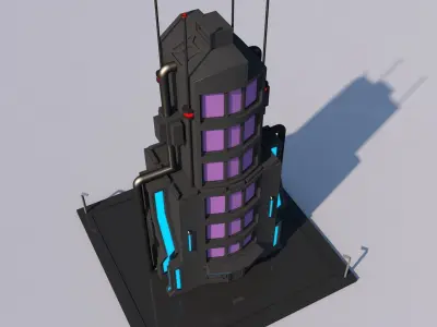 Sci Fi Building 3D model
