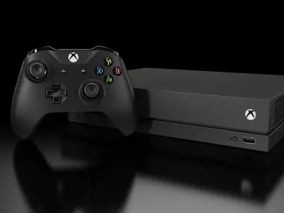 Microsoft Xbox One X Low-poly 3D model