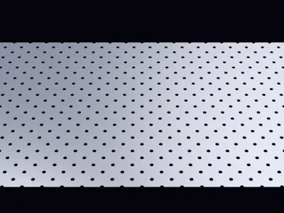 Perforated panel with 6 percent opening 25O78 3D model