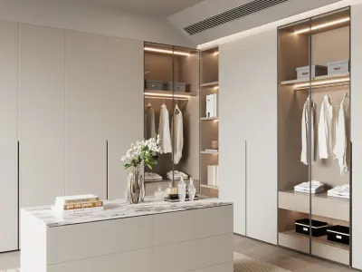 Modern cloakroom 3D model