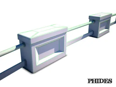 Balustrade 01 Low-poly 3D model purchase