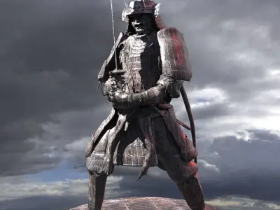 Samurai Warrior Elden Ring inspired 2 3D model