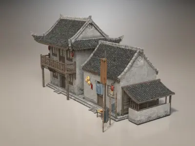 Ancient buildings Chinese Ancient architecture 3D model get