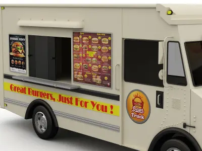 Burger Truck 3D model