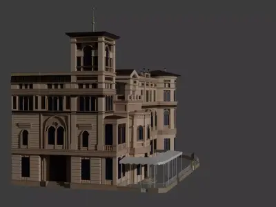 Kertsch Villa Facade - Historic Landmark from Brasov 3D model