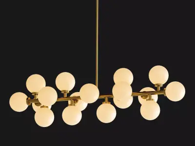 Bubble Stik Cold Chandelier 3D model