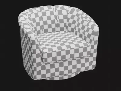 Modern Swivel Accent Chair 3D model
