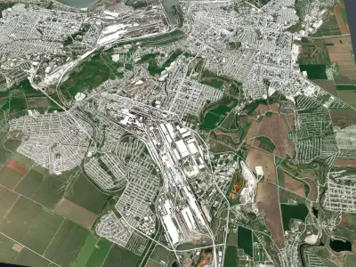 Cityscape Mariupol Ukraine  3D model