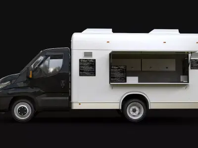 Modern Food Van 3D model