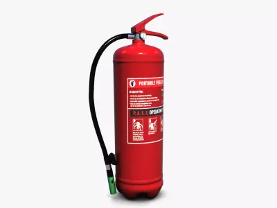 Fire Extinguisher Low-poly 3D model