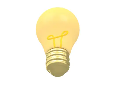 Light Bulb v1 007 Low-poly 3D model