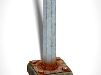 Streetlight 3d model PBR Low-Poly Low-poly 3D model