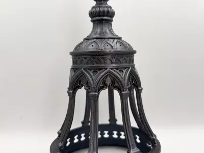 GOTHIC BELL TEA LIGHT COVER PRECUT 3D print model