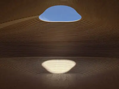 Parametric Circular Landscape 3D model