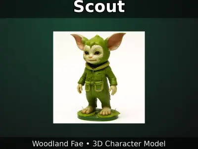 Woodland Fae Character Pack 10 High-Poly Kitbash Figures 3D print model