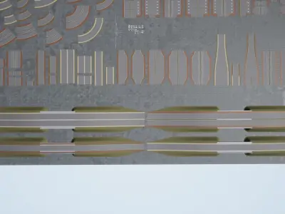 Traffic Road Elements Markings UE4 and UE5 Project Low-poly 3D model