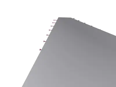 Trangular floor with support Free 3D model