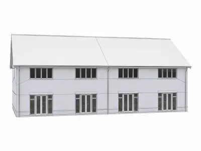 Neighborhood Houses P29 Low-poly 3D model