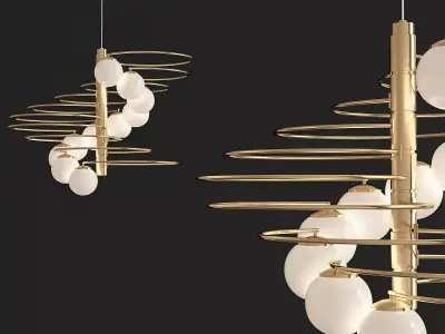 Lumi Chandelier 3d model Low-poly 3D model