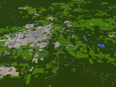 Springfield City of USA Low-poly 3D model