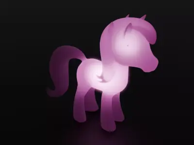 Pony Indirect Lighting 3D model