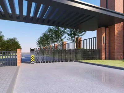 Security guard booth 03 Low-poly 3D model