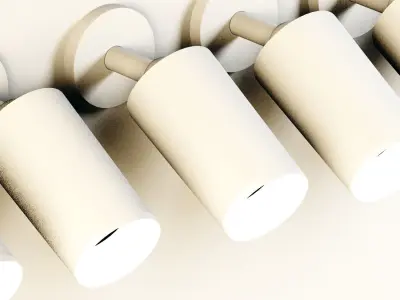 wall light 7materials set 10  Low-poly 3D model