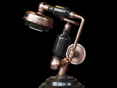 Vintage lab lamp 3D model