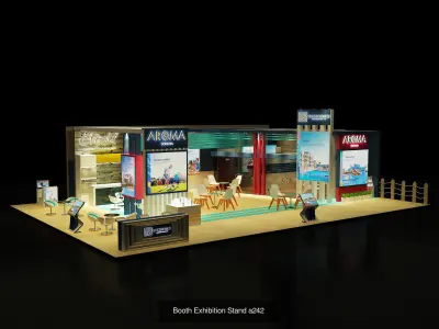 Booth Exhibition Stand G36 3D Model Pack