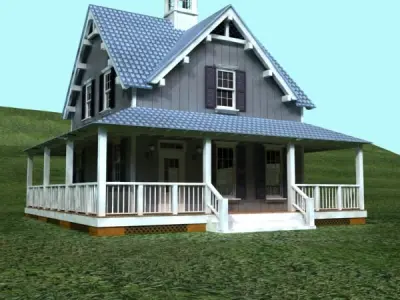 House Vray Scanline 3D model