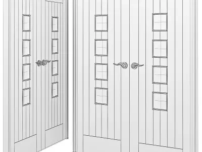 Interior Doors 3d model Low-poly 3D model