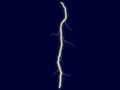 Realistic 3D Lightning CG-12 Low-poly 3D model