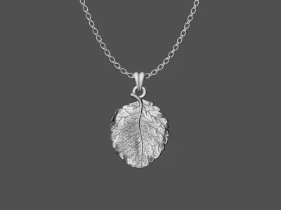 Gold Leaf Pendant Design  3D print model