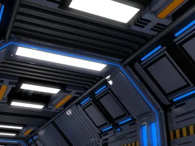 Sci Fi Corridor 3D model
