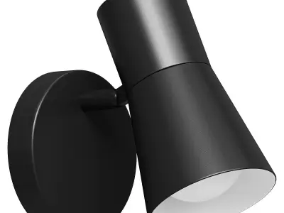 Sconce Vario Black Low-poly 3D model